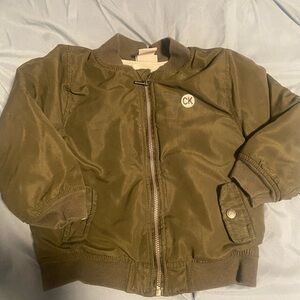 Calvin Klein Jeans Kids 24 months Green Puffer Bomber Jacket